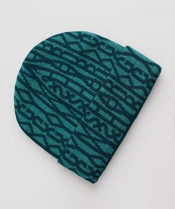 Sombreros Gymshark Reversable Jacquard Beanie Mujer Turquesa Azules | CO 3042TCE